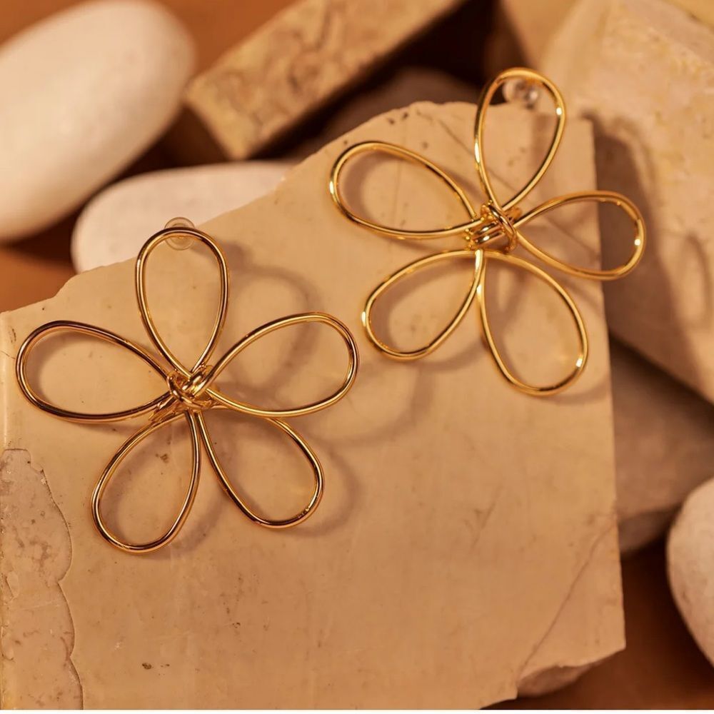 Bohemian flower earrings A718